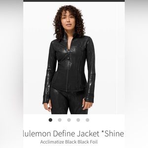 LULULEMON DEFINE JACKET BLACK SHINE LIMITED EDITION